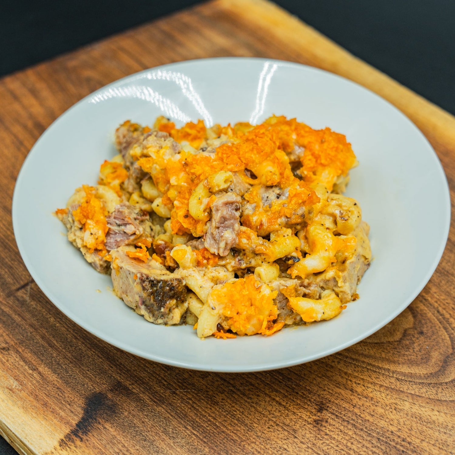 Mixed Meat Mac & Cheese Casserole